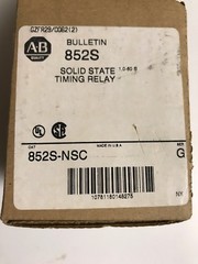 ALLEN BRADLEY SOLID STATE TIMING RELAY 852S-NSC SER. G NEW 852S NSC New In Box