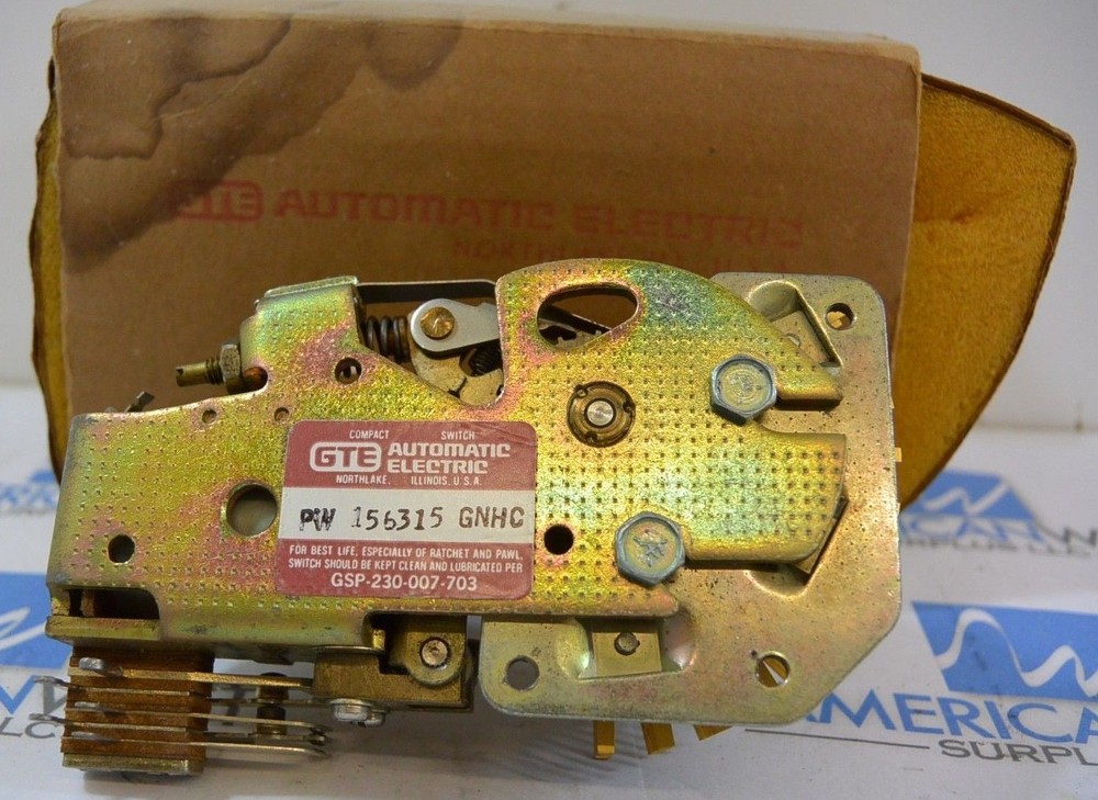 GTE Automatic Electric Compact Switch PW 156315 GNHC new