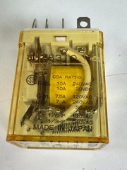 IDEC Corp. RH2B-U DC24V General Purpose Relay, DPDT, 10A, 24VDC, Plug-In x 10 un
