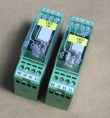 PHOENIX CONTACT 2950323 RELAY, 24VAC/DC Coil, 250 VAC/3A – Used, Lot of 2