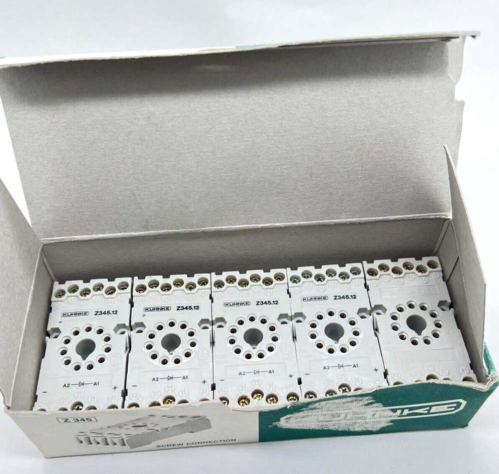 Kuhnke Relay Socket Type: z345.12 Relay Socket z 345.12 NEW