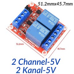 5V/12V/24V Relay Module 2 Channel Raspberry Pi ESP8266 ESP32 Optocouple Trigger