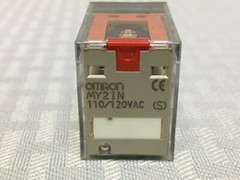 New! (Lot of 4) Omron MY2IN Relay 110/120V AC (#50046)