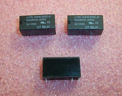 QTY (4) J114FL1AS1612VDC.41 CIT 12V 16A SPST N.0. RELAYS NOS