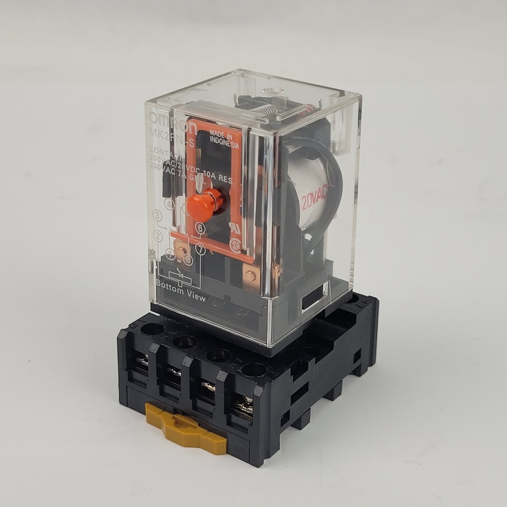 Omron MK2PN-S, General Purpose Relay, 250vac, 28vdc, 10a, 120vac Coil,W/ 2-M4X20