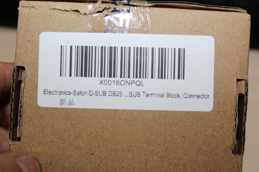 Electronics-Salon DB25 D-SUB DIN Rail Mount Interface Module, Male/Female, DSUB