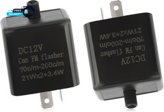 2PCS 12V LED Flasher Relay 2 Pin Adjustable Turn Signal Relay for Repairing