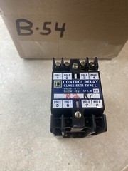 SQUARE D 8501LO-40 SERIES 1 RELAY TYPE L 4 POLE OPEN STYLE WITH 120 VOLT COIL