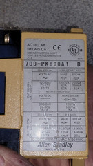 ALLEN BRADLEY AC RELAY 700-PK800A1 SER. D 110/120V NEW NO BOX LOC J1