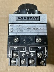 Agastat 70120B Time Delay Relay w/24VDC Coil, 0.5-5 Seconds, 120/240VAC 1/4 HP