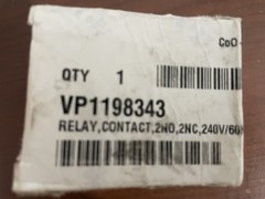 Eaton VP1198343 Relay, Contact, 2NO, 2NC 240V/60Hz, NEW – OPEN BOX