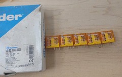 (5) Finder 40.52 120VAC 5A Power Relays DPDT 8-Pin