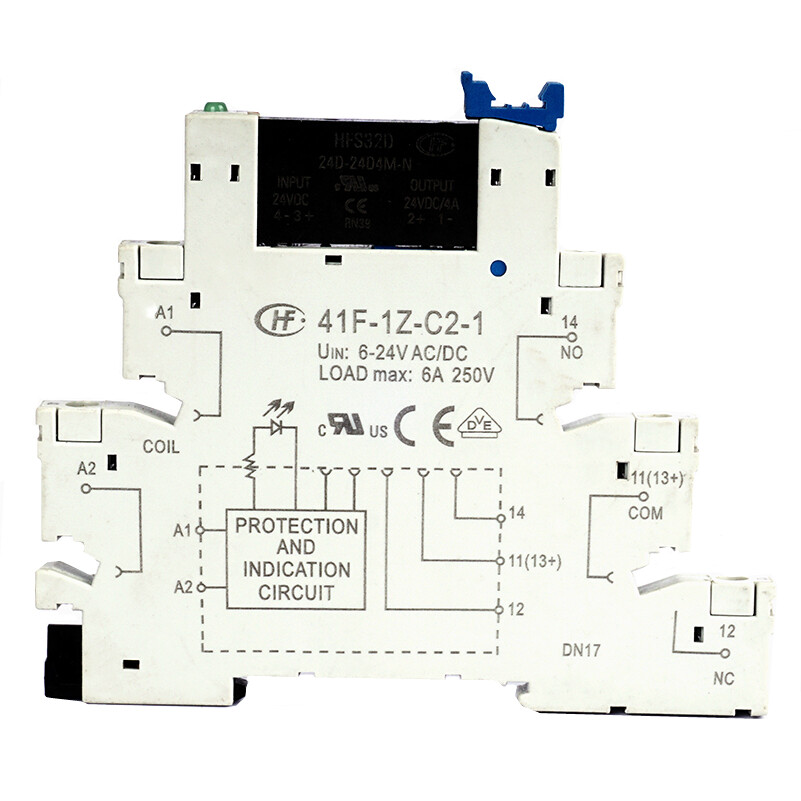 1PC Hongfa HFS32D-24D-24D4M-N with HF41F-1Z-C2-1 Solid State Relay Module