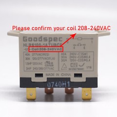 5PCS Goodspec HLR6100-1ATUBCF 208-240VAC Compressor Relay 4 Pins 40A