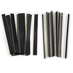 20PCS Pin Header, 2.54mm 40Pin Male and Female Header Pins Breakaway PCB Boar…