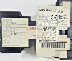 MITSHUBISHI ELECTRIC SRT-NN UN-TR4AN ON DELAY CONTACTOR RELAY SR-N4 200-220VAC