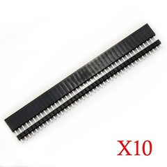 20PCS Pin Header, 2.54mm 40Pin Male and Female Header Pins Breakaway PCB Boar…