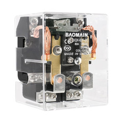 BAOMAIN High Power Relay JQX-62F-2C 12V DC 80A DPDT 2NO 2NC Electronmagnetic Rel