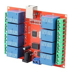 8 Channel USB Relay Controller Module 12V Smart Switch for Automation Control