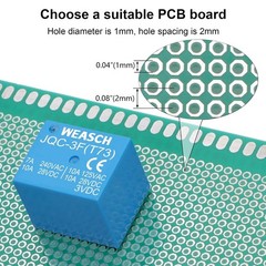 Versatile 6-Piece PCB Power Relay Set – 3V DC, 7A Capacity for Electronics