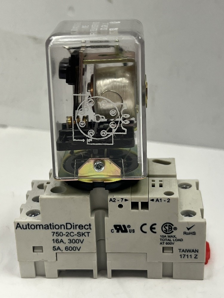 NEW AutomationDirect 750-2C-SKT w/120 VAC 50/60c relay service