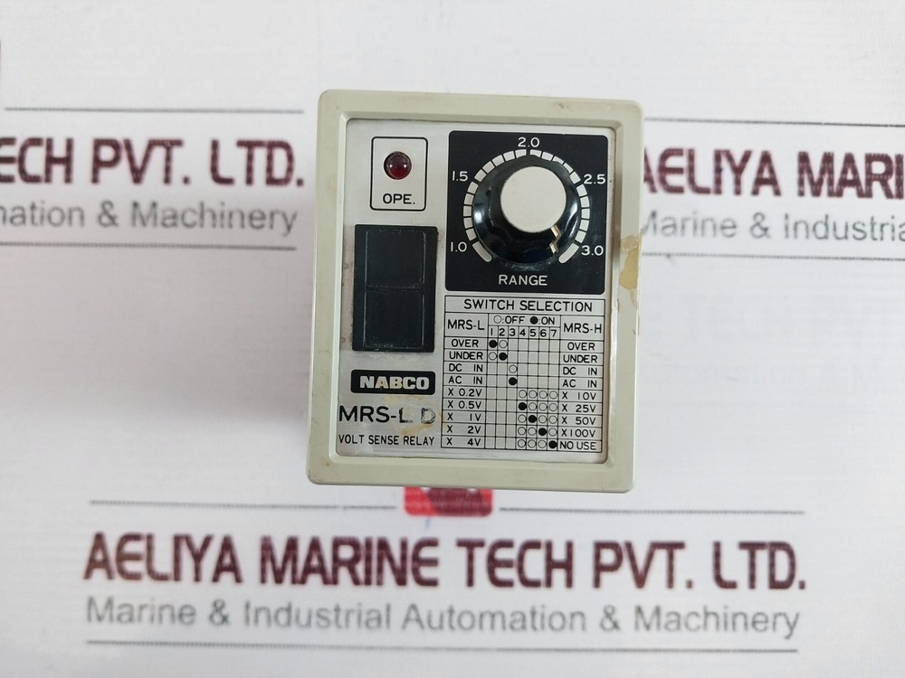 NABCO MRS-LD Volt Sense Relay DC24V Range 1.0-3.0