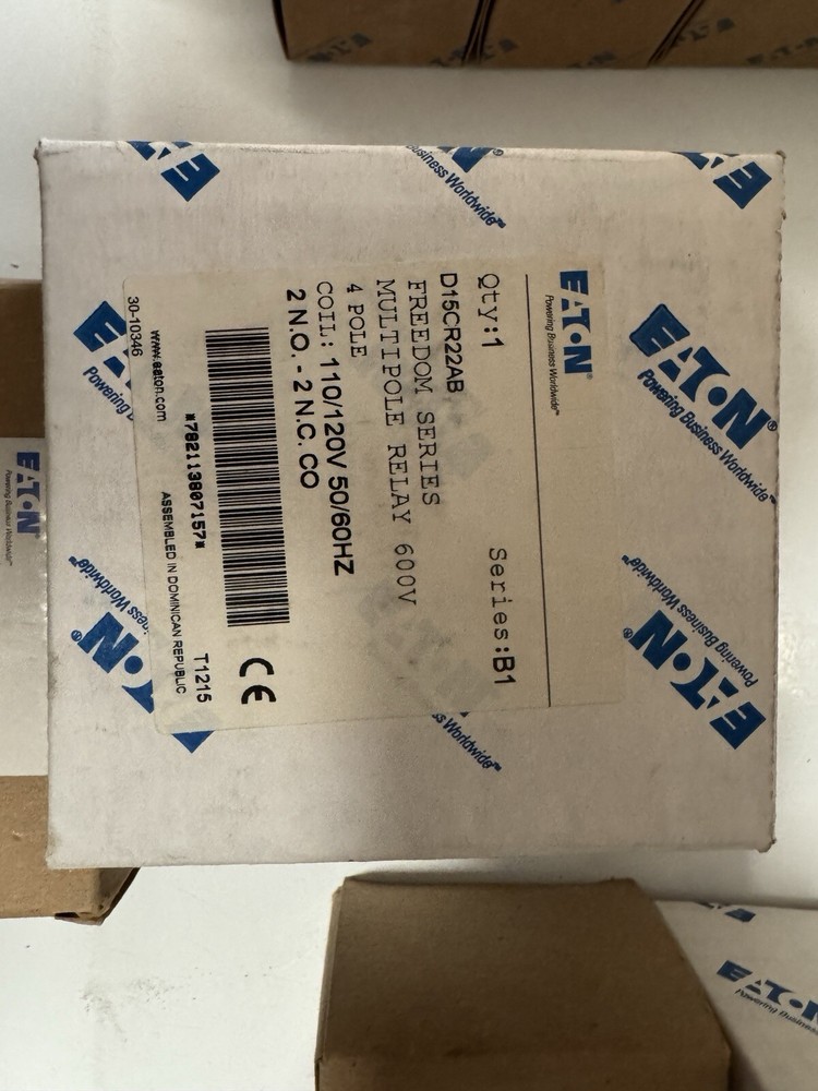 Eaton Freedom Series Multi Pole Relay Series B1 110/129 Volt Coil