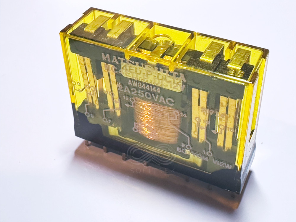NC4ED-P-DC12V AW844144 MATSUSHITA PCB Power Relay 12VDC 4PDT 2A 250VAC 16-Pin