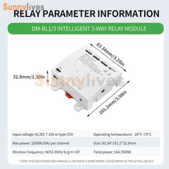 Ewelink AC DC7-32V 2/3/4CH Intelligent Bluetooth WIFI Relay Switch Module Type-C
