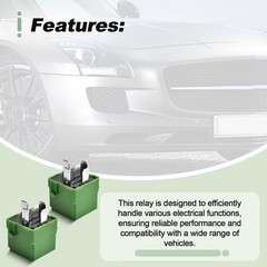 2 Pcs 5-Pin Automotive Multi Function Relay Compatible with 2003-2019 Mercedes B