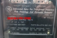 GE 12BDD15B16A Type Bdd Transformer Protection Differential Relay 48/125v-dc DHL