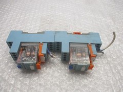 RELECO QR-C RELAY W/ BASE LOT OF 2 UNMP