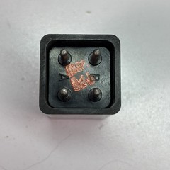 (8) Vintage 4 Pin Relay Sockets Base Black Bakelite Plug-In Cover INSP 103-143