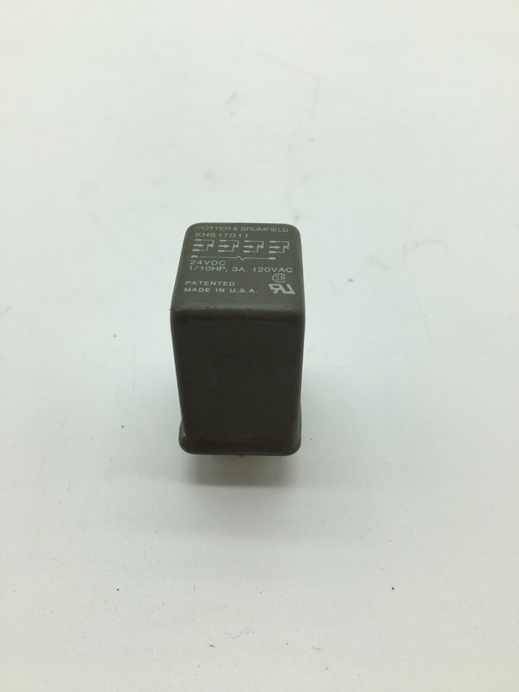 Potter & Brumfield KHS17D11 Relay Plug-In 4PDT 120 Volt 3 Amp 24VDC Coil 14 Pin