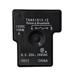 2 PCS T9AS1D1212 12VDC 30A SPSTNO PCB Power Relay PC Board Panel Mount