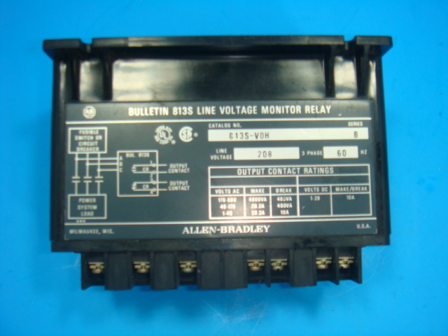 New Allen Bradley 813S Line Voltage Monitor Relay 813S-VOH NNB