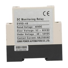DC 48V DVRD Over Voltage And Under Voltage Protection Relay DC Voltage Monitor
