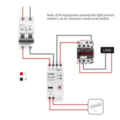 GEYA Auto/Manual Photocell Light Controler Switch 16/25A Twilight Switch &Sensor
