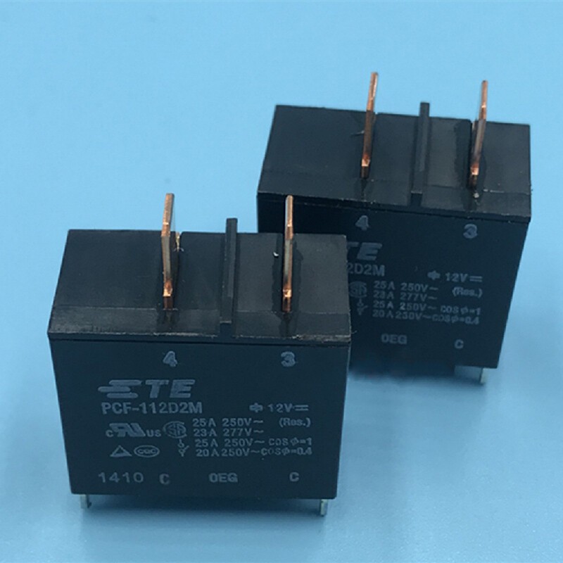 10Pcs Tyco PCF-112D2M 12VDC 25A Power Relay 4 Pins