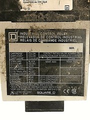 Square D Relay 8501X020 Series A