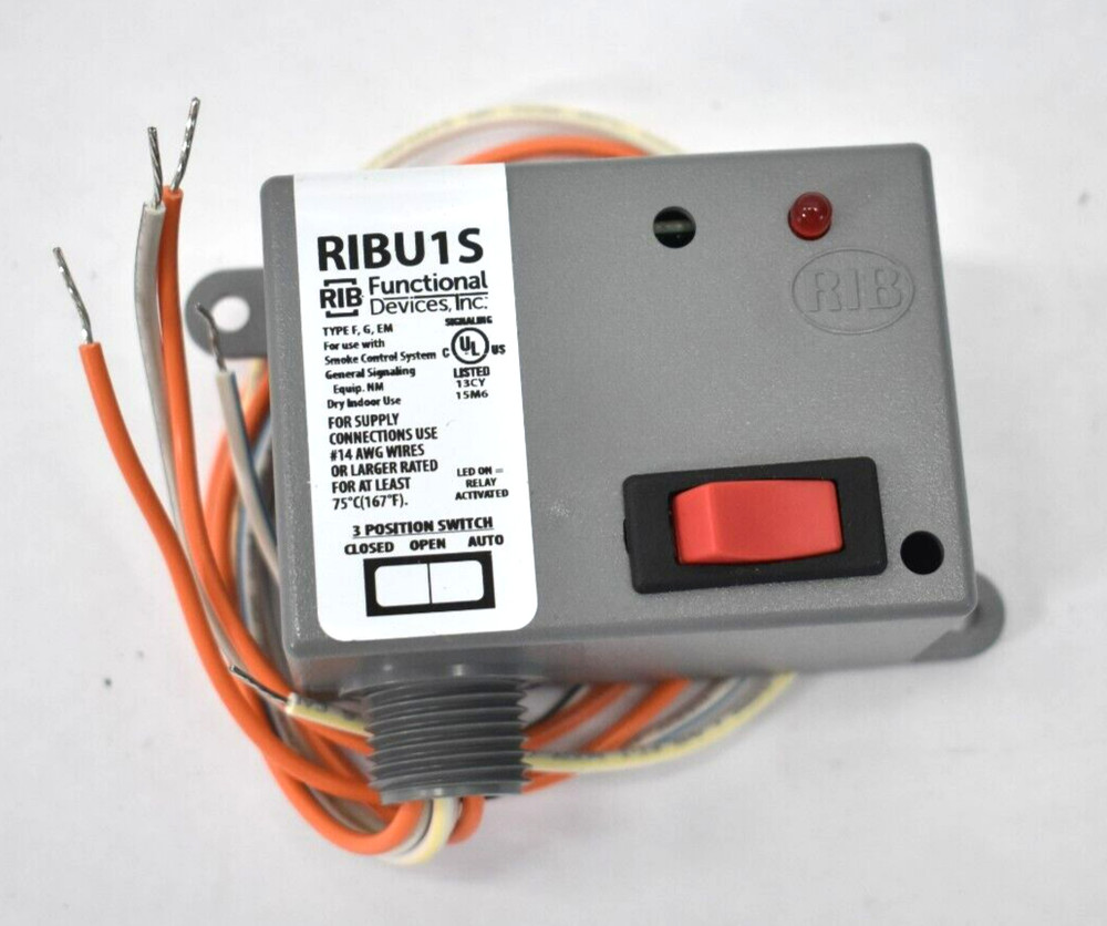Functional Devices PIlot Relay Device RIBU1S 10 AMP Housing 120 VAC Coil