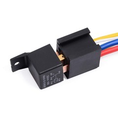 2 Packs Car Relay with Harness Truck Motor Heavy Duty 5-Pin 80A 12V Relay On/Off