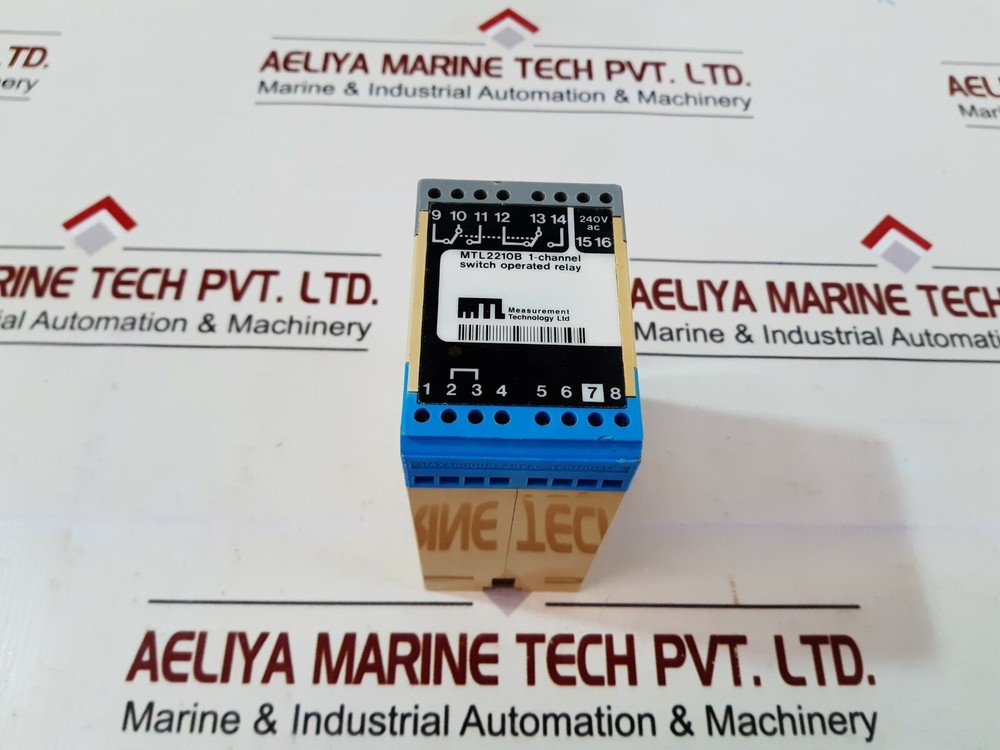 MEASUREMENT TECHNOLOGY MTL2210B 1-Channel Switch Operated Relay 240VAC