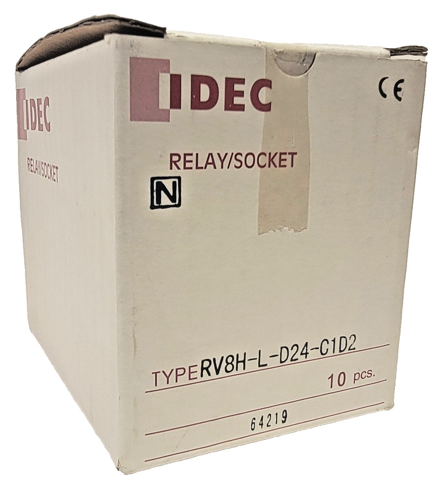 IDEC (10 Pack) RV8H-L-D24-C1D2 Relay/Sockets