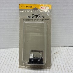 Vintage NOS Archer 275-220 10AMP Relay Socket New Sealed
