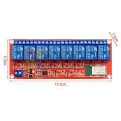 8 Channel Bluetooth Relay Module Bluetooth Mobile Phone Remote Control 5V /12V
