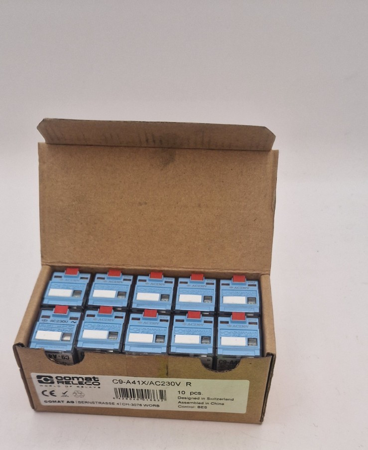Releco Comat C9-A41X/AC230V, Industrial Control Relays Box of 10