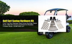 Golf Cart Suntop Hardware Set For EZGO DCS/PDS/TXT 2-Seater Model 75465-G01 US