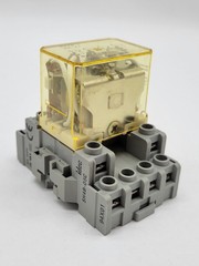 Idec RH4B-U Relay w Socket Base DC12V 10A 120VAC 14Pin SH4B-05C