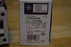 GE CL03DB00MD 25A 15HP@480V 24VDC COIL NOS NIB